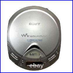 Sony DAC Walkman Portable CD/CDR RW MP3 CD Player D-CJ501 Silver TESTED WORKING