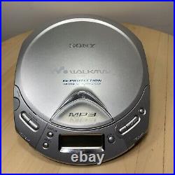 Sony DAC Walkman Portable CD/CDR RW MP3 CD Player D-CJ501 Silver TESTED WORKING