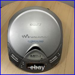 Sony DAC Walkman Portable CD/CDR RW MP3 CD Player D-CJ501 Silver TESTED WORKING