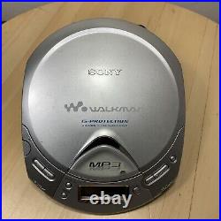 Sony DAC Walkman Portable CD/CDR RW MP3 CD Player D-CJ501 Silver TESTED WORKING