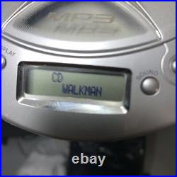 Sony DAC Walkman Portable CD/CDR RW MP3 CD Player D-CJ501 Silver TESTED WORKING