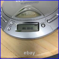 Sony DAC Walkman Portable CD/CDR RW MP3 CD Player D-CJ501 Silver TESTED WORKING