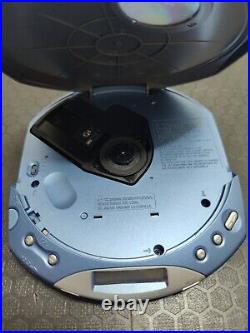 Sony DE351 CD Walkman Portable CD Player Blue D-E351 Working Perfectly