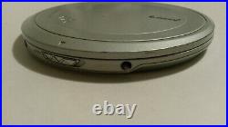 Sony DEJ1000 Silver CD Walkman AS-IS Parts or Repair