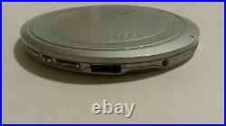 Sony DEJ1000 Silver CD Walkman AS-IS Parts or Repair