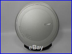 Sony DEJ1000 Silver CD Walkman Portable CD Player VGC (D-EJ1000)/WORKS #4782
