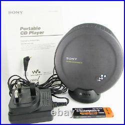Sony DEJ2000 CD Walkman + BCA-WM70 Charger Audiophile Personal Discman Player