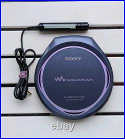 Sony DEJ825 Walkman Portable CD Player Navy Blue With Remote