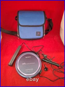Sony DEJ825 Walkman Portable CD Player Rm mc10l Esp 35 + Earphones Working