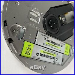 Sony DEJ955 Silver CD Walkman Portable CD Player Silver VGC (D-EJ955/S) Boxed