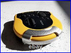 Sony DES51 Sport Discman Portable CD Walkman Player Yellow D-ES51