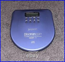 Sony Discman Boxed Working Vgc Blue Discman Esp2 Groove D-e705