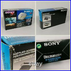 Sony Discman CD Player D-E406CKAN Shock Protection Portable Complete Boxed
