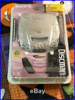 Sony Discman CD Player ESP2 Digital Mega Bass D-E200 Portable Silver + Headphone
