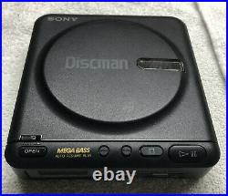 Sony Discman CD player model D-12 with new external speakers