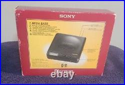 Sony Discman D-11 Portable CD Compact Disc Player Mega Bass
