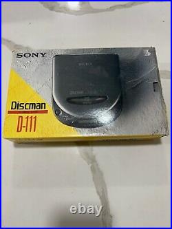 Sony Discman D-111 Mega Bass Compact Disc Player With Original Box