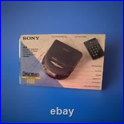 Sony Discman D-113CR CD Compact Player Power Adapters Remote Original New In Box