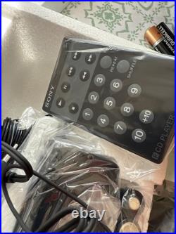 Sony Discman D-113CR CD Compact Player Power Adapters Remote Original New In Box