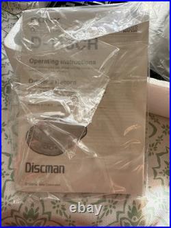 Sony Discman D-113CR CD Compact Player Power Adapters Remote Original New In Box