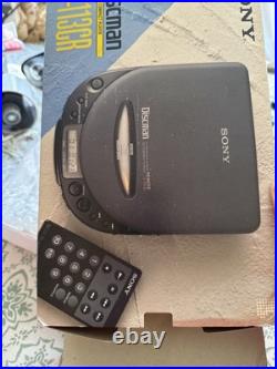 Sony Discman D-113CR CD Compact Player Power Adapters Remote Original New In Box