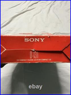 Sony Discman D-131 Portable CD Player Boxed Vintage 90s Tested Complete NIB