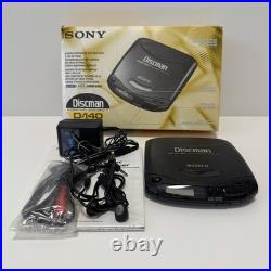 Sony Discman D-140 Mega Bass CD Compact Player Tested Working Boxed READ