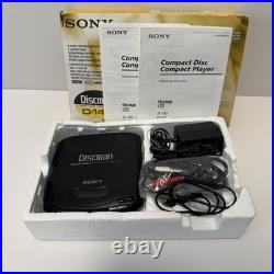 Sony Discman D-140 Mega Bass CD Compact Player Tested Working Boxed READ