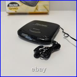 Sony Discman D-140 Mega Bass CD Compact Player Tested Working Boxed READ