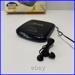 Sony Discman D-140 Mega Bass CD Compact Player Tested Working Boxed READ
