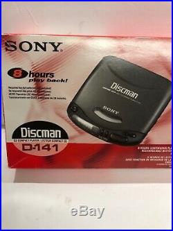 Sony Discman D-141 Vintage 1994 CD Player Mega Bass In Original Box