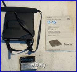 Sony Discman D-15 CD Player Digital Audio