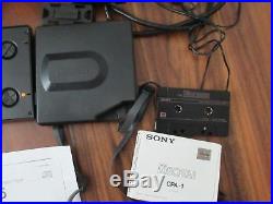 Sony Discman-D-15 Portable CD Player withCPM-100 mount plate RM-DM1K remote contro