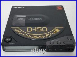 Sony Discman D-150 Portable CD Player Energized For Parts From Japan F/S JUNK JP