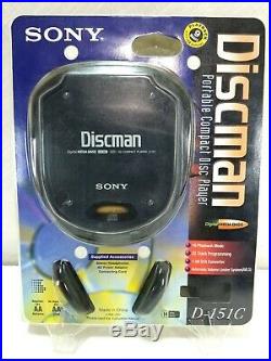 Sony Discman D-151 CD Compact Player with 1bit DAC AVS & Digital Mega Bass NEW