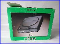 Sony Discman D-20 Compact CD Player Boxed, Tested / Working. Vintage, Walkman