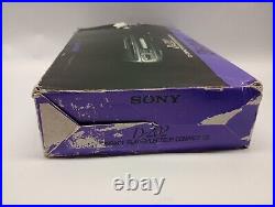 Sony Discman D-202 In Box with Earphones/ Power Cables CD Compact Disc Player