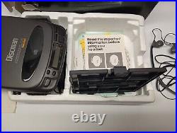 Sony Discman D-202 In Box with Earphones/ Power Cables CD Compact Disc Player