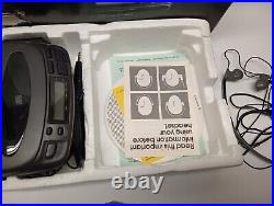 Sony Discman D-202 In Box with Earphones/ Power Cables CD Compact Disc Player