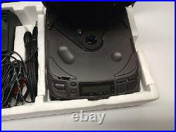 Sony Discman D-202 In Box with Earphones/ Power Cables CD Compact Disc Player