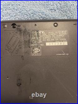 Sony Discman D-202 Portable CD Player with Original Box Tested & Working