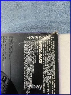 Sony Discman D-202 Portable CD Player with Original Box Tested & Working