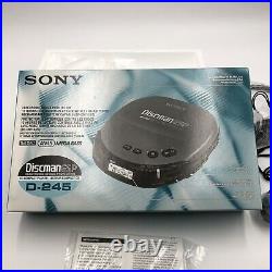 Sony Discman D-245 ESP Mega Bass Compact Portable CD Player New Open Box