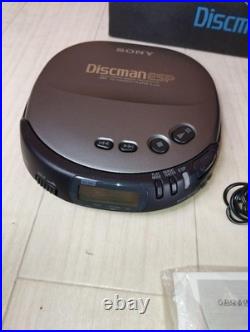 Sony Discman D-245 Portable Cd Player Esp Shockproof Compact Audio Vintage