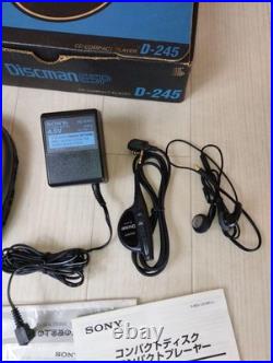 Sony Discman D-245 Portable Cd Player Esp Shockproof Compact Audio Vintage