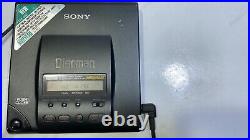 Sony Discman D-303 Mega Bass Portable CD Player Gray WithCase