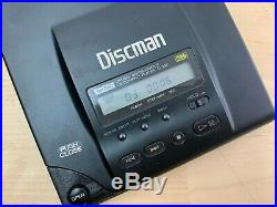 Sony Discman D-303 Vintage Portable CD Player with Carrying Case Rare