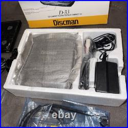 Sony Discman D-33 CD Compact Player Complete In Box CIB