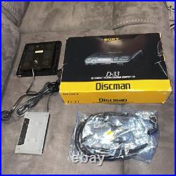 Sony Discman D-33 CD Compact Player Complete In Box CIB