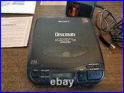 Sony Discman D-33 Portable CD Disc Player with Box and Paperwork Works